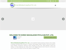 Tablet Screenshot of mahalaxmipsyllium.com
